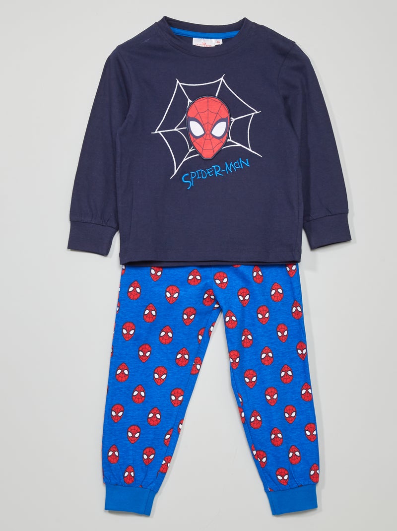 Pijama comprido 'Homem-Aranha' Azul - Kiabi