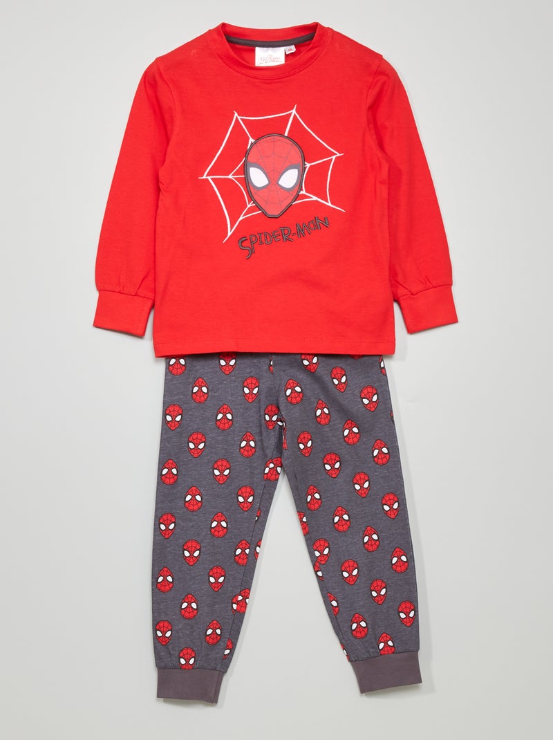 Pijama comprido 'Homem-Aranha' Vermelho - Kiabi
