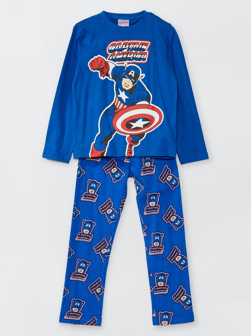 Pijama comprido 'Hulk' - 2 peças Azul - Kiabi