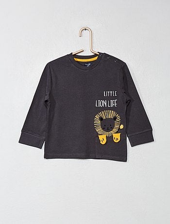 Menino 0-36 meses - Pijama comprido 'leão' - Kiabi
