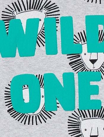 Menino 0-36 meses - Pijama comprido 'leão' - Kiabi