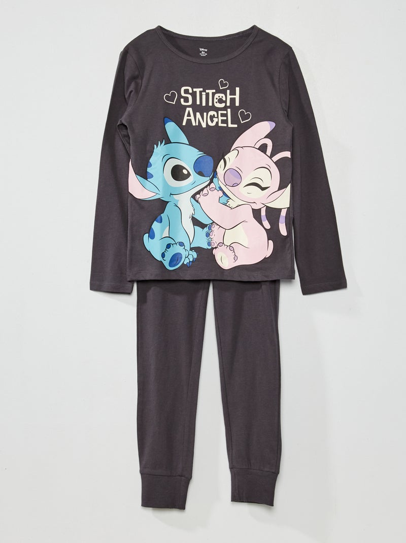 Pijama comprido 'Lilo e Stitch' em jersey 2 peças CINZA - Kiabi