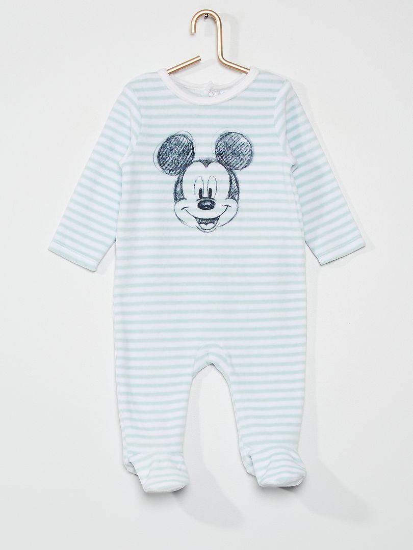 Pijama comprido 'Mickey' Azul/ Branco - Kiabi