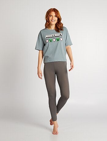 Pijama comprido 'Minecraft' - 2 peças