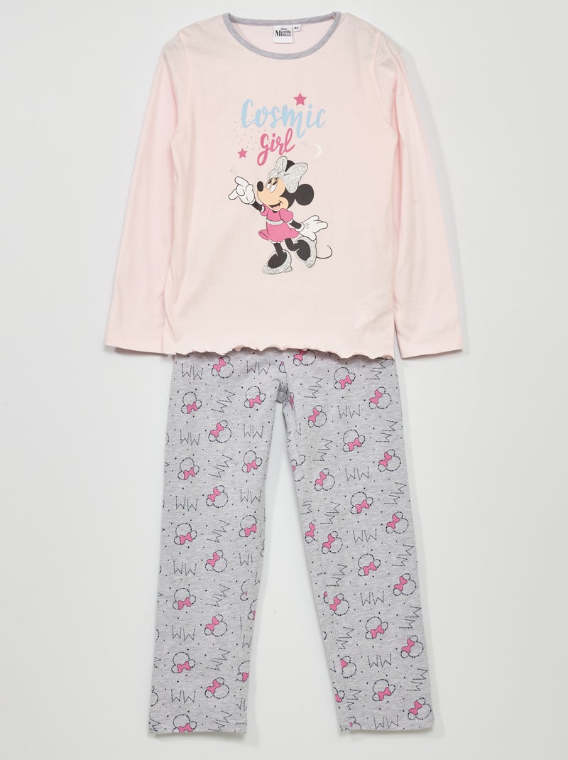 Pijama comprido 'Minnie' da 'Disney' Rosa/ Cinza - Kiabi