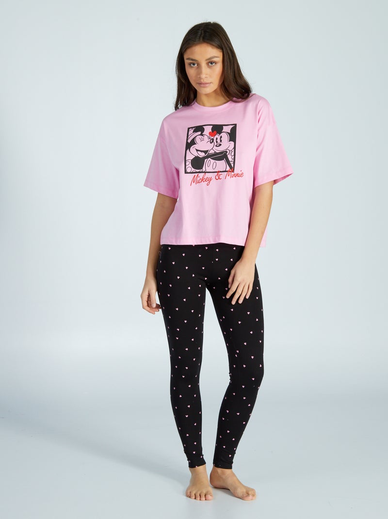 Pijama comprido 'Minnie' e 'Mickey' - 2 peças ROSA - Kiabi
