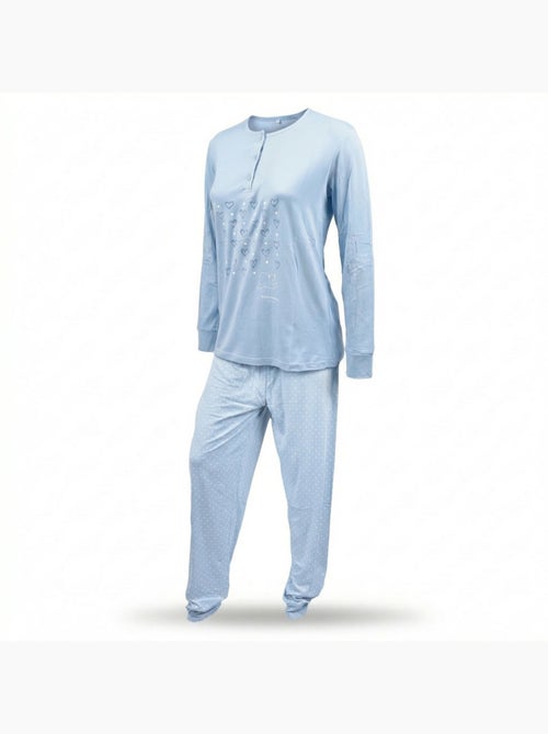 Pijama Comprido Mulher Manga Comprida OZABI - Kiabi