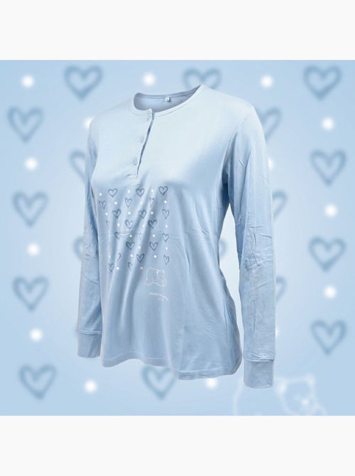 Pijama Comprido Mulher Manga Comprida OZABI - Kiabi