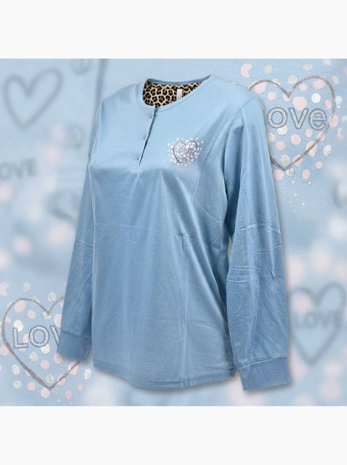 Pijama Comprido Mulher Manga Comprida OZABI - Kiabi