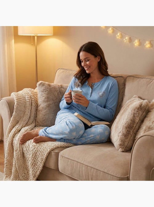 Pijama Comprido Mulher Manga Comprida OZABI - Kiabi