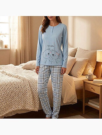 Pijama Comprido Mulher Manga Comprida OZABI