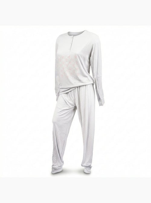 Pijama Comprido Mulher Manga Comprida OZABI - Kiabi