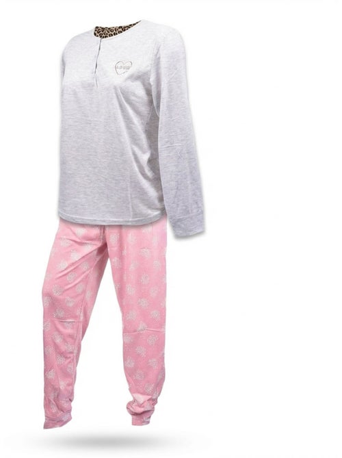 Pijama Comprido Mulher Manga Comprida OZABI - Kiabi