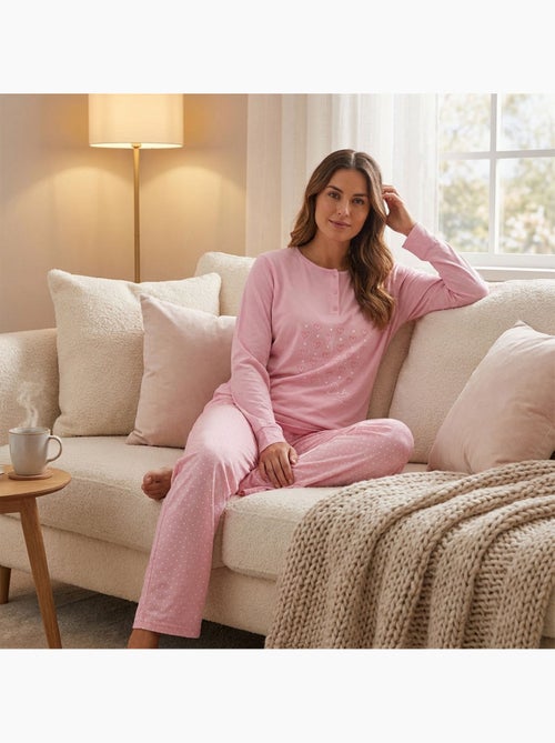 Pijama Comprido Mulher Manga Comprida OZABI - Kiabi