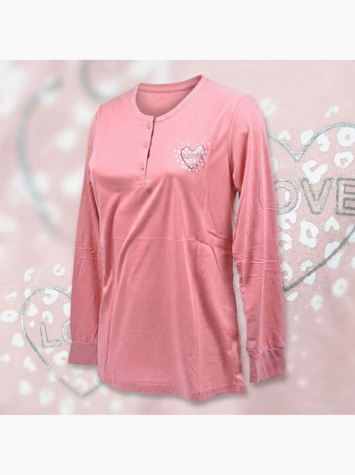 Pijama Comprido Mulher Manga Comprida OZABI - Kiabi
