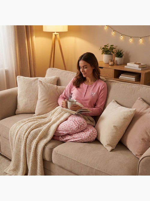 Pijama Comprido Mulher Manga Comprida OZABI - Kiabi