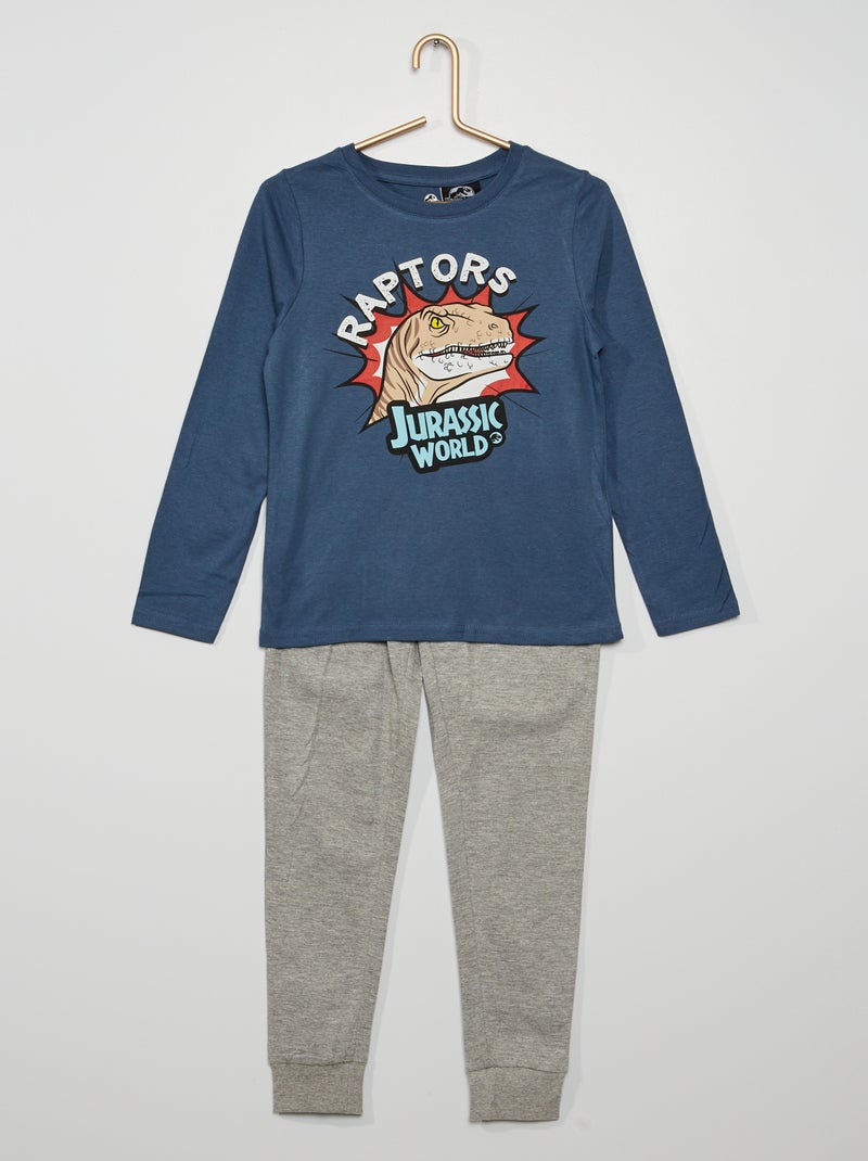 Pijama comprido 'Mundo Jurássico' AZUL - Kiabi