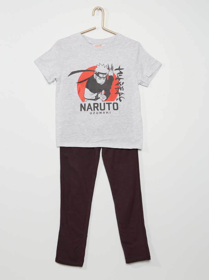 Pijama comprido 'Naruto' CINZA - Kiabi