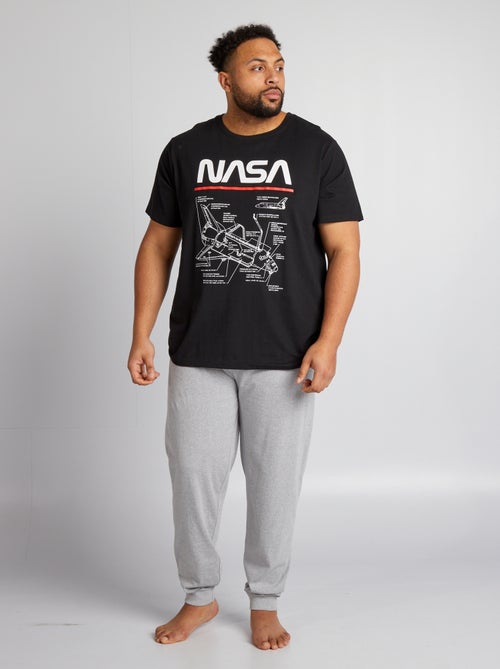 Pijama comprido 'NASA t-shirt + calças - 2 peças - Kiabi