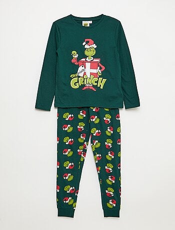 Pijama comprido 'O Grinch' t-shirt + calças - 2 peças