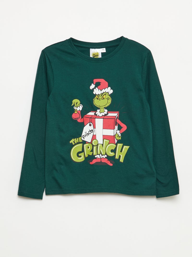 Pijama comprido 'O Grinch' t-shirt + calças - 2 peças Verde - Kiabi