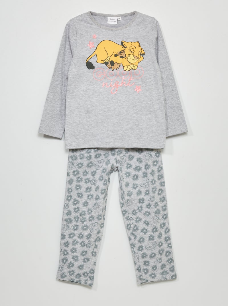 Pijama comprido 'O Rei Leão' da 'Disney' - 2 peças CINZA - Kiabi