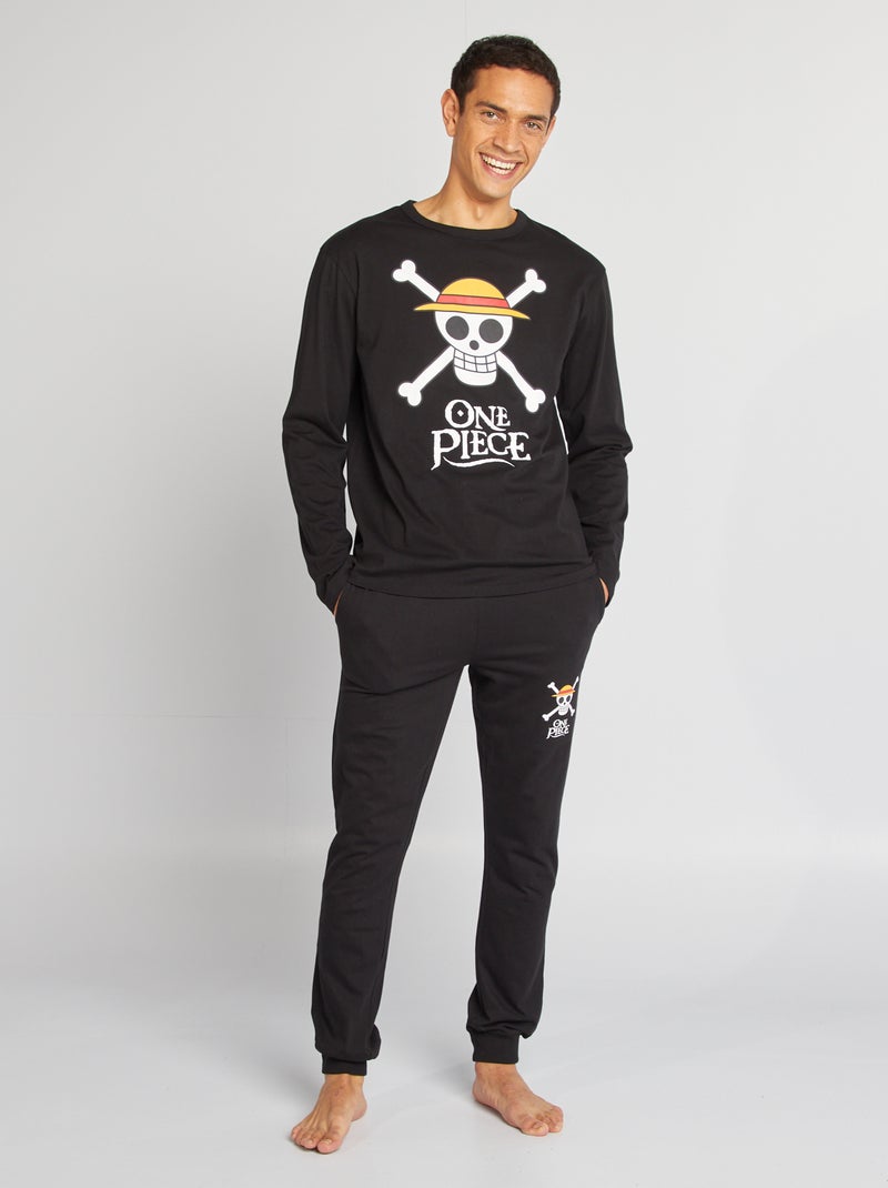Pijama comprido 'One Piece' - 2 peças PRETO - Kiabi