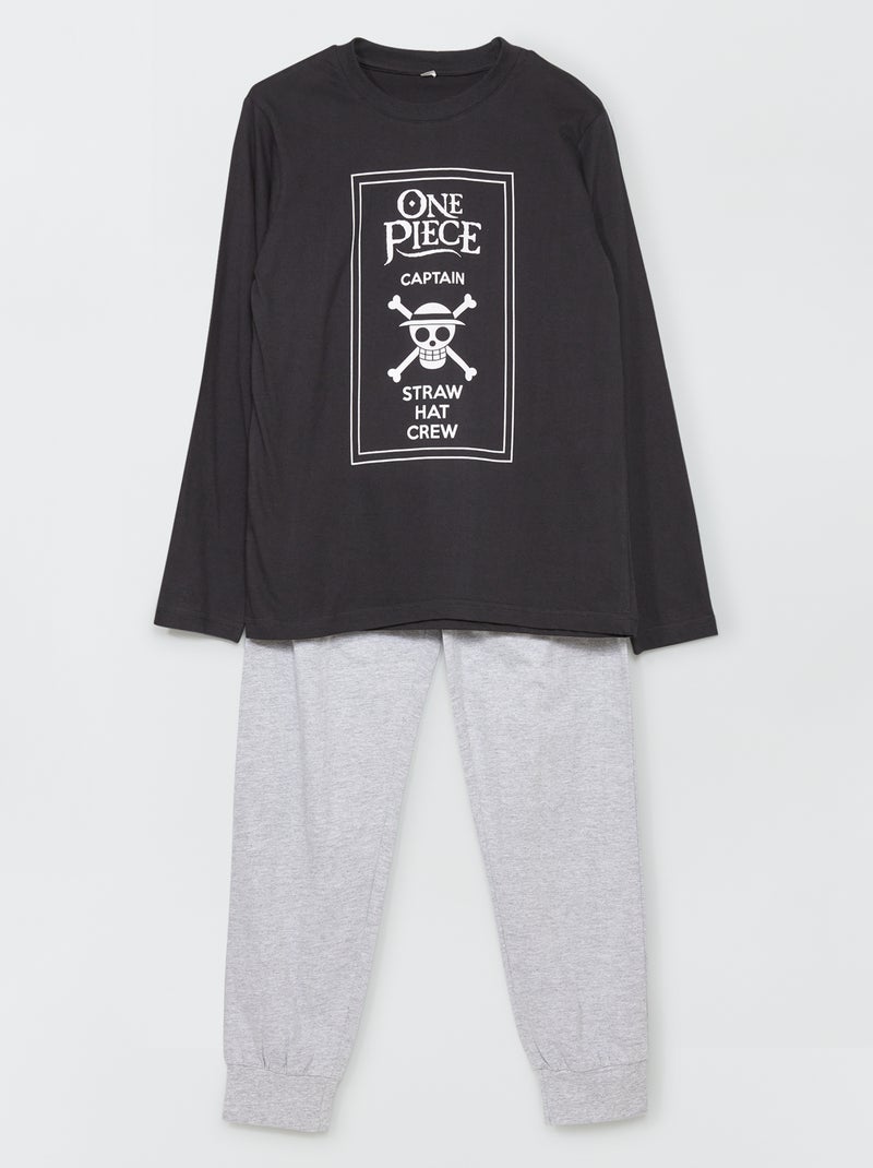 Pijama comprido 'One Piece' - 2 peças Preto - Kiabi