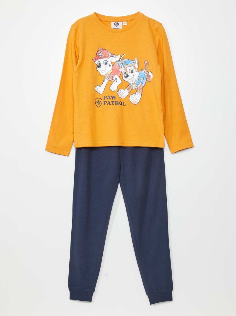 Pijama comprido 'Patrulha Pata'  - 2 peças AMARELO - Kiabi