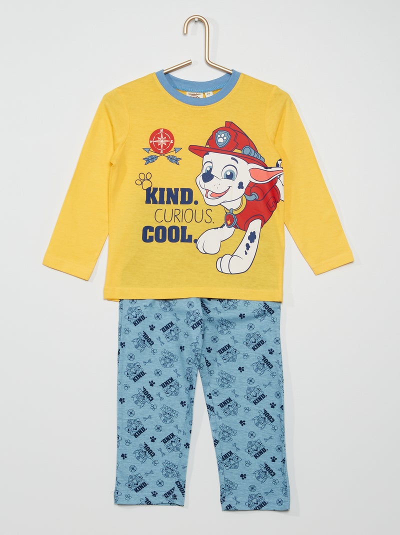 Pijama comprido 'Patrulha Pata' Amarelo / Azul - Kiabi