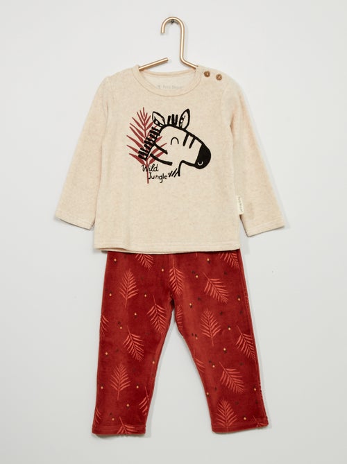 Pijama comprido 'Petit Béguin' - 2 peças - Kiabi