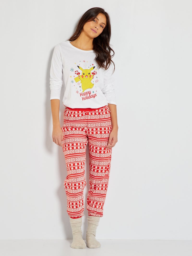 Pijama comprido 'Pokémon' - 2 peças ROXO - Kiabi