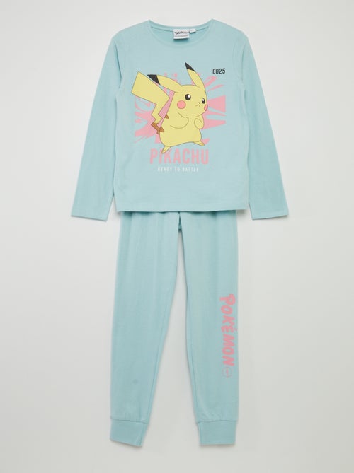 Pijama comprido 'Pokémon' em jersey - 2 peças - Kiabi