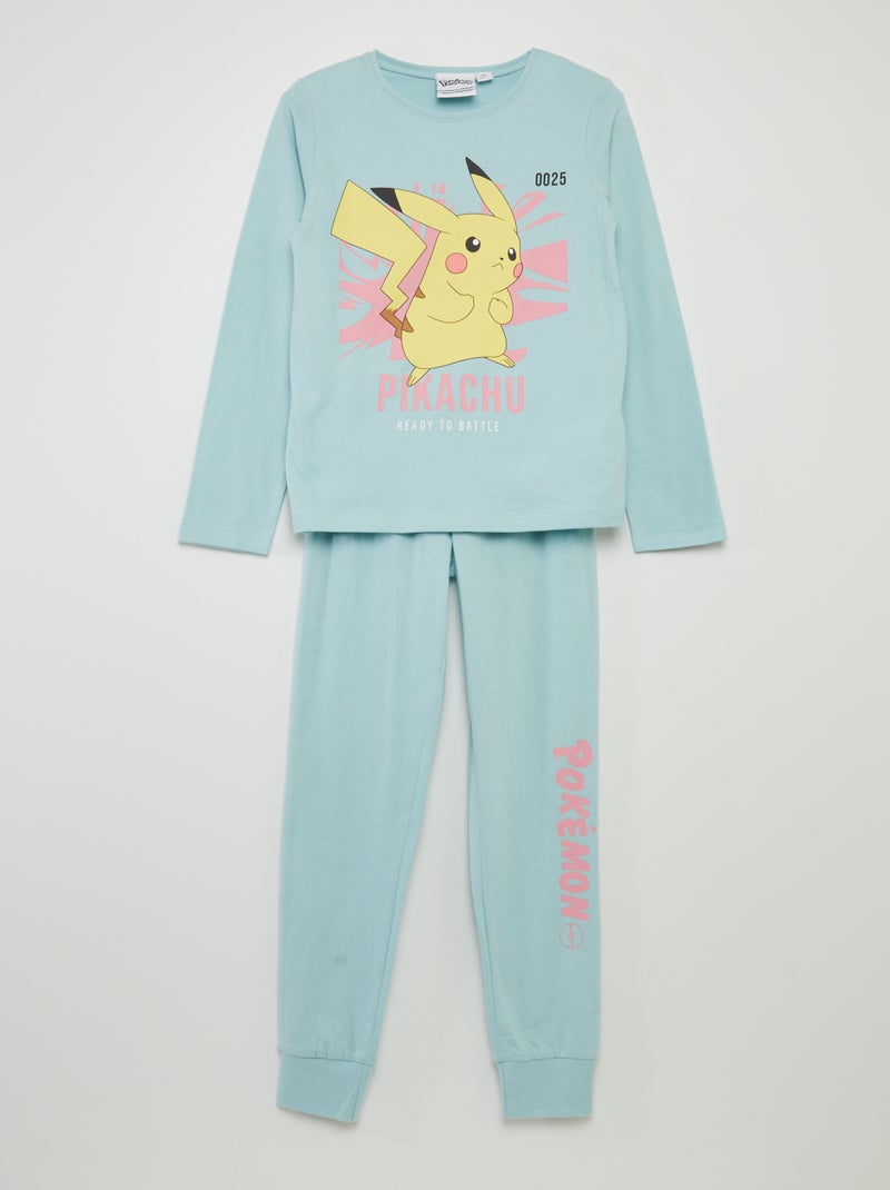 Pijama comprido 'Pokémon' em jersey - 2 peças ROSA - Kiabi