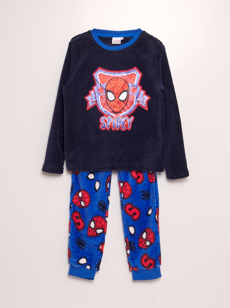 Pijama comprido polar 'Homem-Aranha' 'Marvel' AZUL - Kiabi
