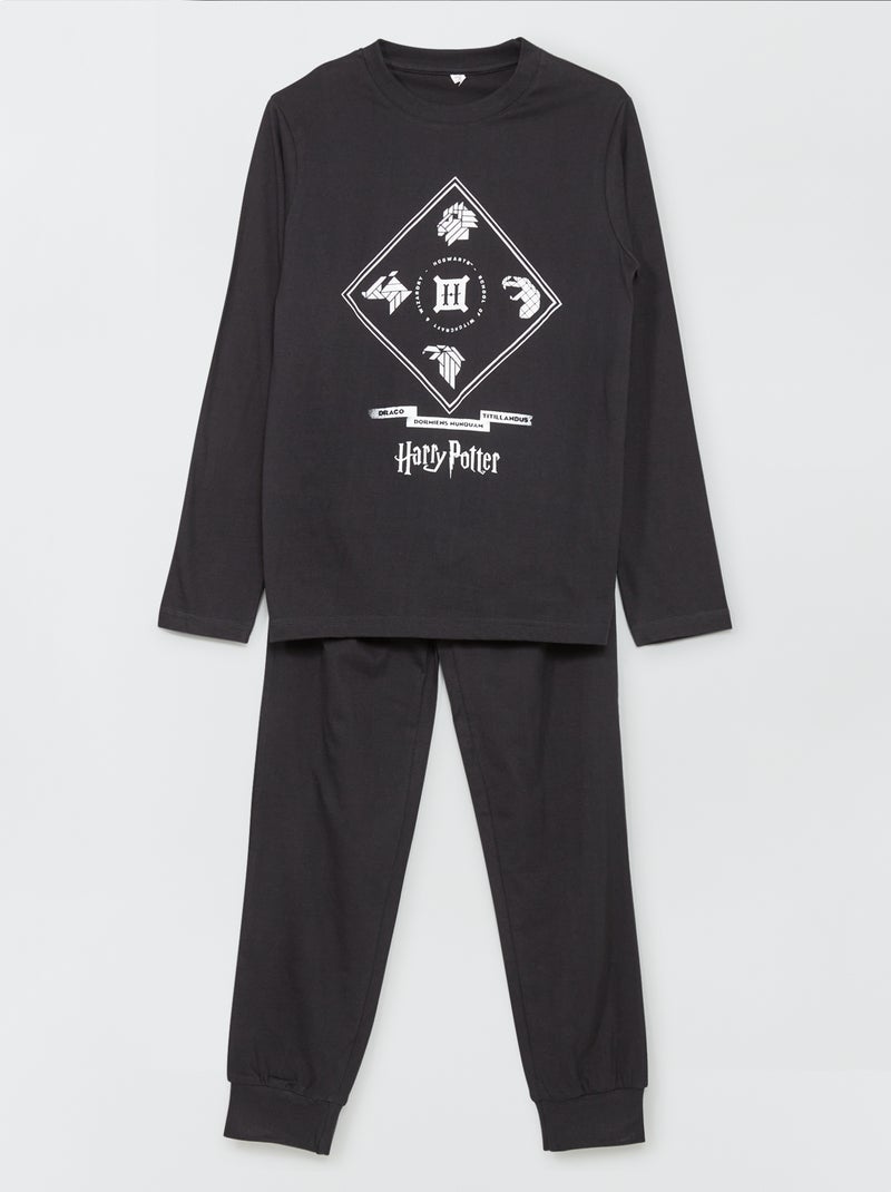Pijama comprido 'Quidditch' 'Gryffindor' - 2 peças Preto - Kiabi