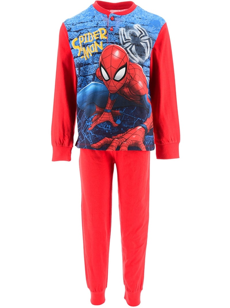 Pijama comprido spiderman menino | licença oficial Vermelho - Kiabi