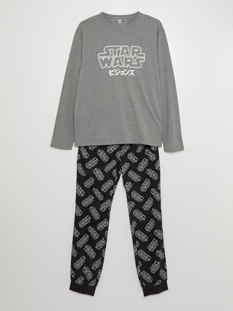 Pijama comprido 'Star Wars' - 2 peças PRETO - Kiabi