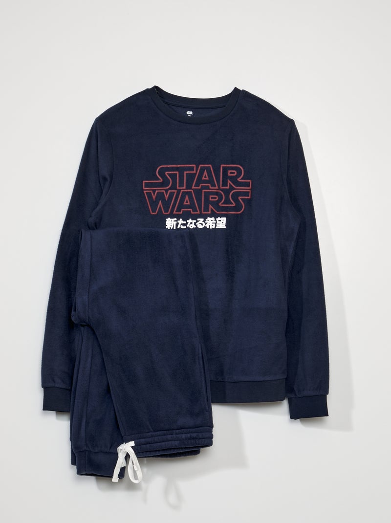 Pijama comprido 'Star Wars' polar AZUL - Kiabi