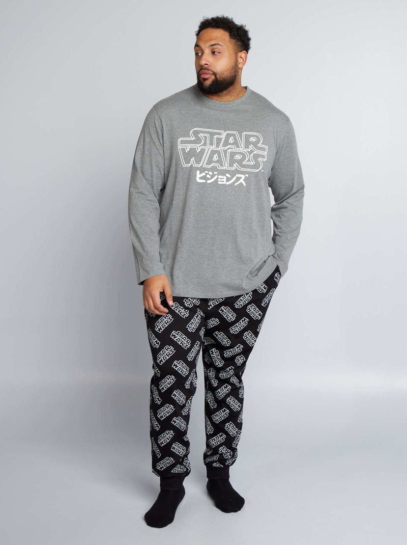 Pijama comprido 'Star Wars' T-shirt + calças - 2 peças CINZA - Kiabi