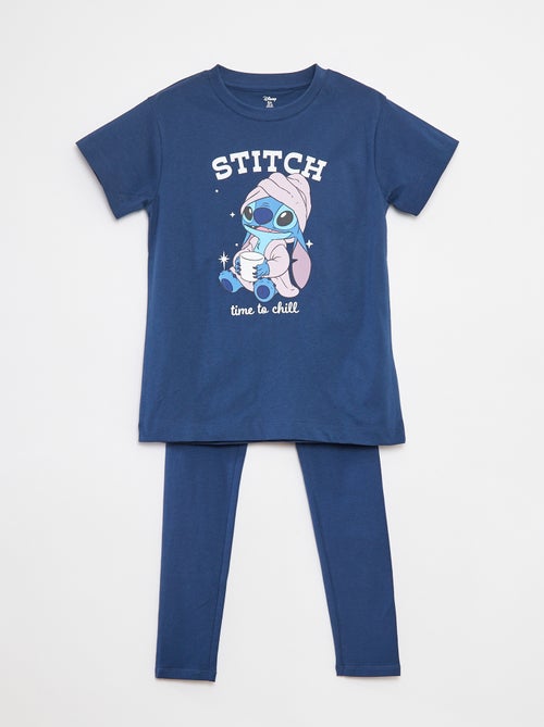 Pijama comprido 'Stitch'  - 2 peças - Kiabi