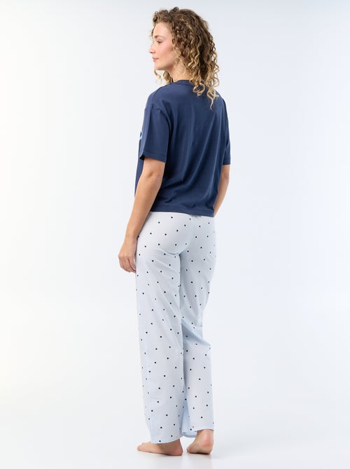 Pijama comprido 'Stitch' - 2 peças - Kiabi