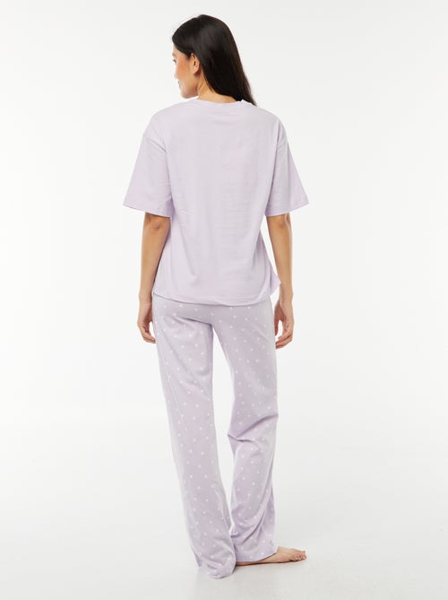 Pijama comprido 'Stitch'  - 2 peças - Kiabi