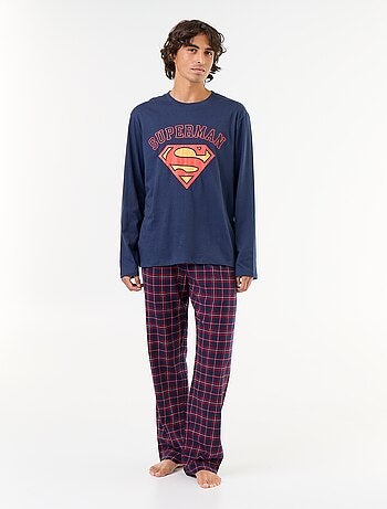 Pijama comprido 'Superman' 'DC Comics' - 2 peças