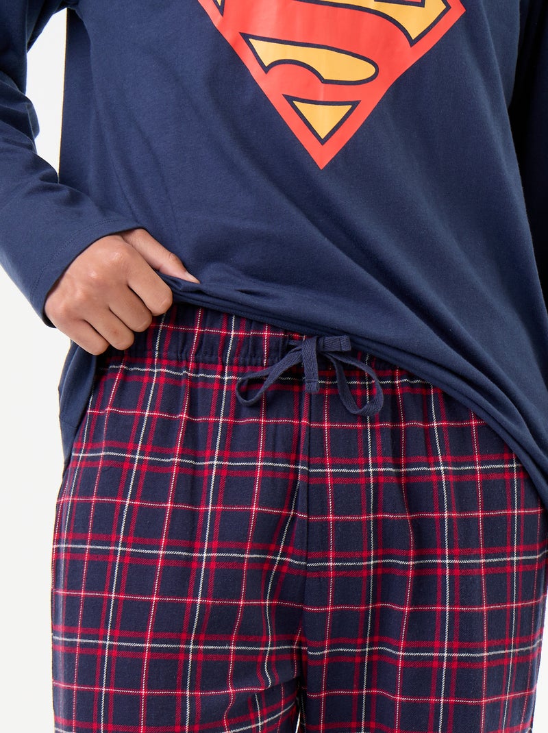 Pijama comprido 'Superman' 'DC Comics' - 2 peças Azul - Kiabi