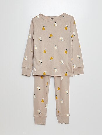 Pijama comprido t-shirt + calças - 2 peças