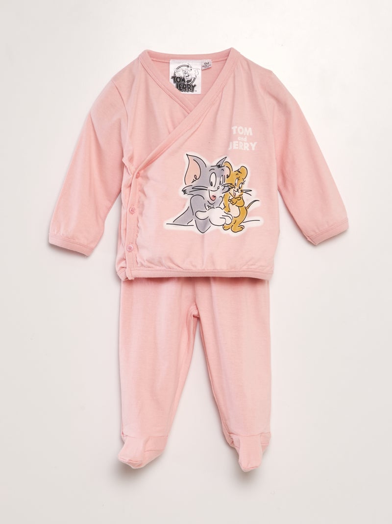 Pijama comprido 'Tom & Jerry'  - 2 peças ROSA - Kiabi