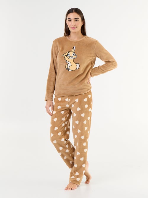 Pijama comprido 'Winnie' da 'Disney' de polar - 2 peças - Kiabi