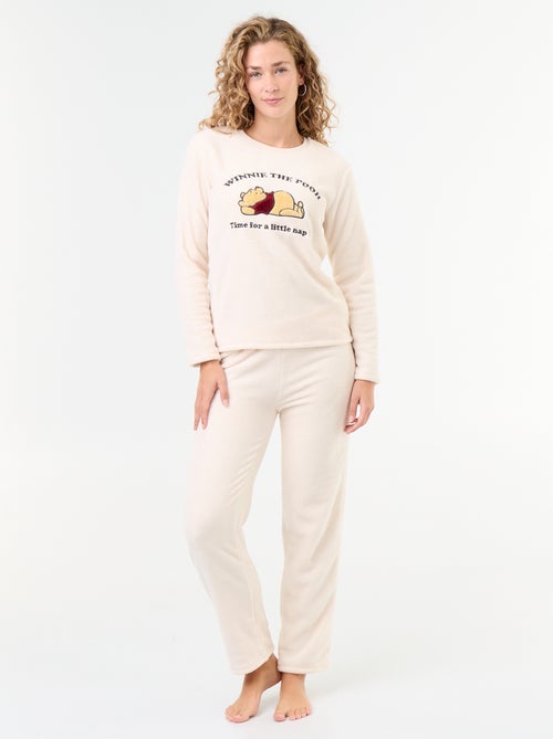 Pijama comprido 'Winnie' da 'Disney' de polar - 2 peças - Kiabi Pijama comprido 'Winnie' da 'Disney' de polar - 2 peças - Kiabi