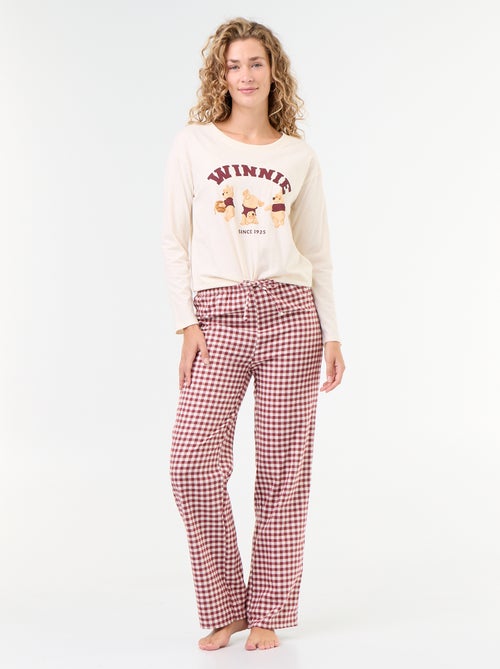 Pijama comprido 'Winnie' 'Disney' - 2 peças - Kiabi Pijama comprido 'Winnie' 'Disney' - 2 peças - Kiabi